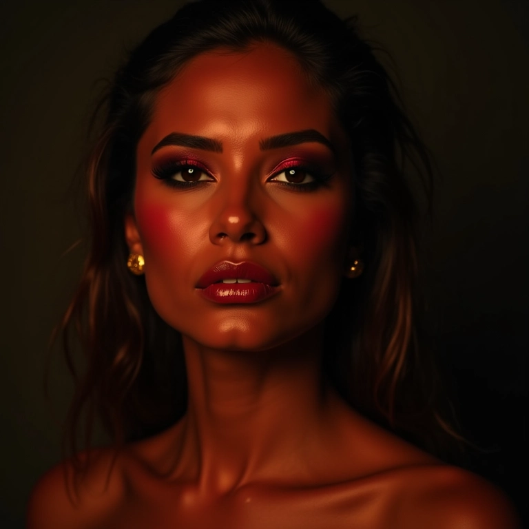 Contorno facial ousado e marcante para a noite.