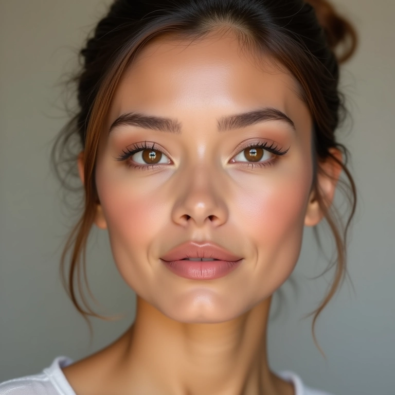 Contorno nas têmporas para adicionar largura ao rosto.