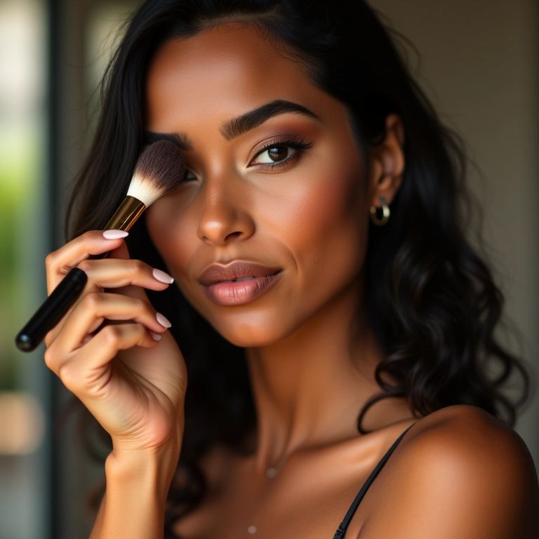 Contorno para pele morena.