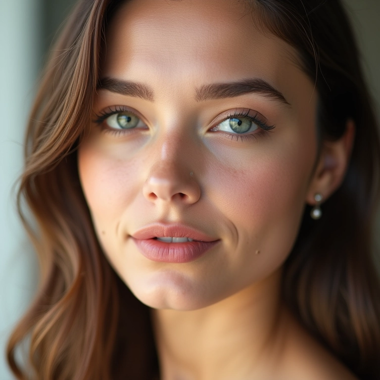 Contorno sutil no nariz.