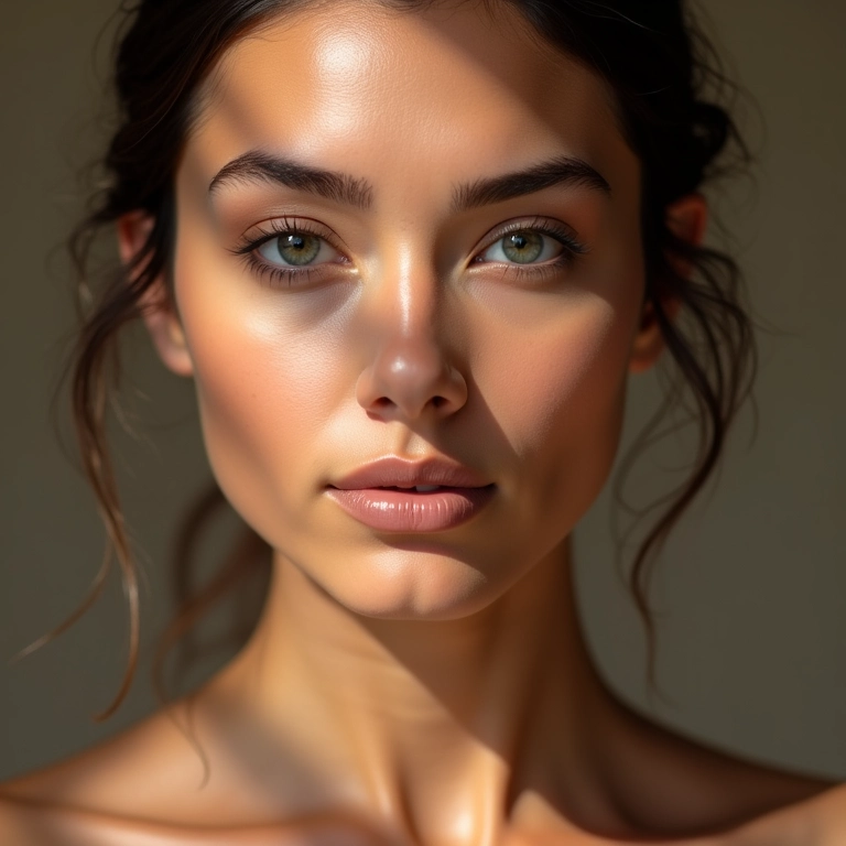 Controle da oleosidade da pele com o uso de pó translúcido.