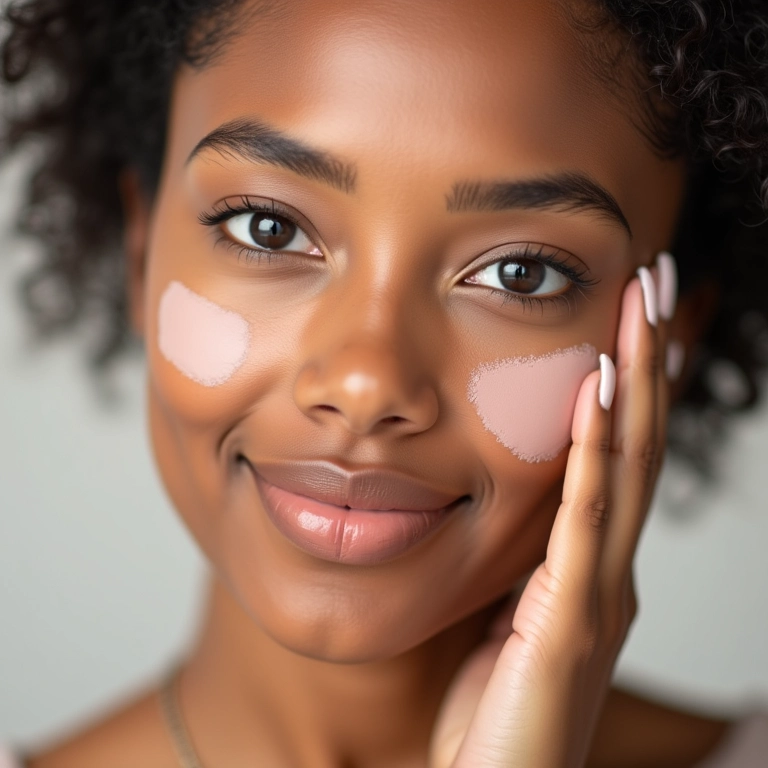 Controle da oleosidade da pele com primer de ácido hialurônico.