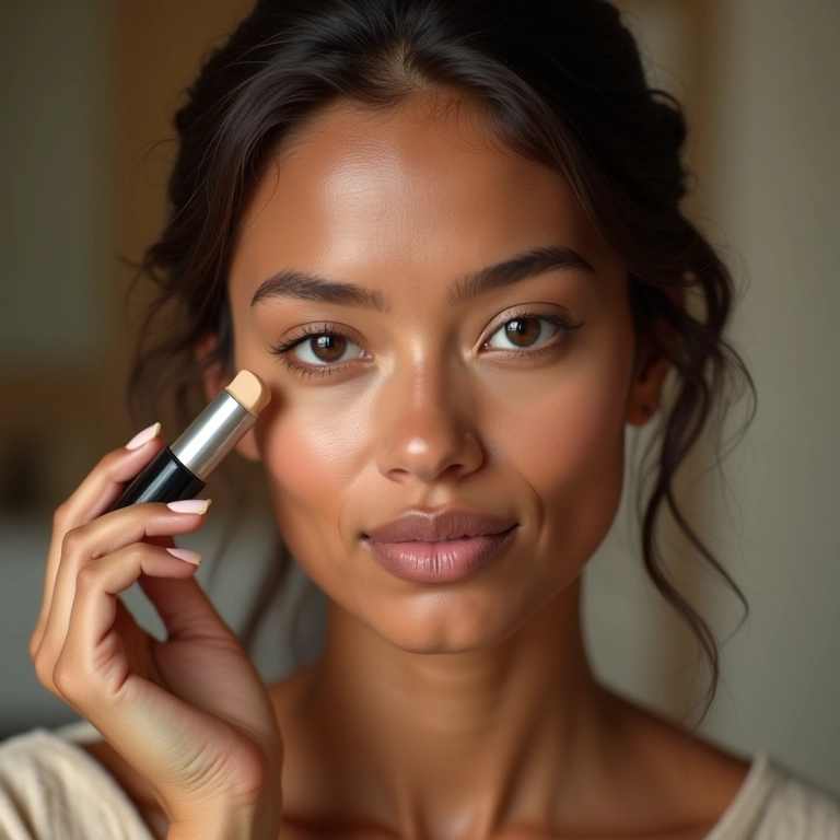 Corretivo acessível para manchas: alta cobertura em foco.