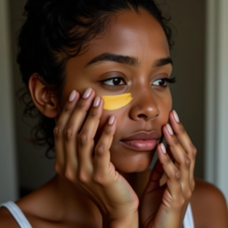 Corretivo amarelo para manchas roxas