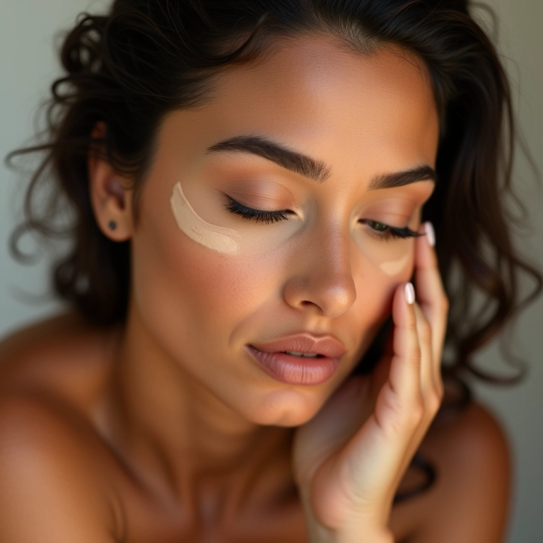 Corretivo cremoso para disfarçar e iluminar a pele.