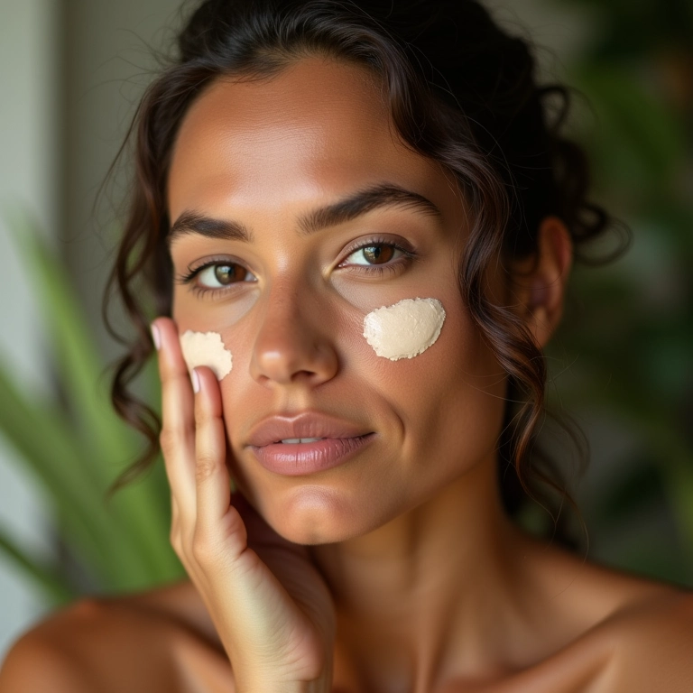 Corretivo cremoso para pele seca e hidratada.