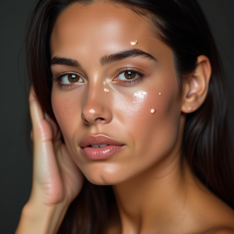 Corretivo em pasta para cicatrizes de acne.