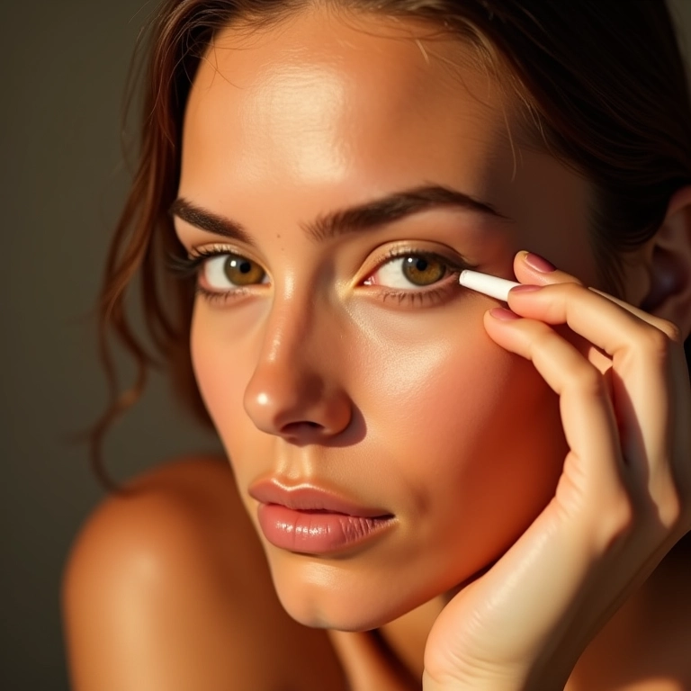 Corretivo lifting para iluminar o olhar, visual radiante.