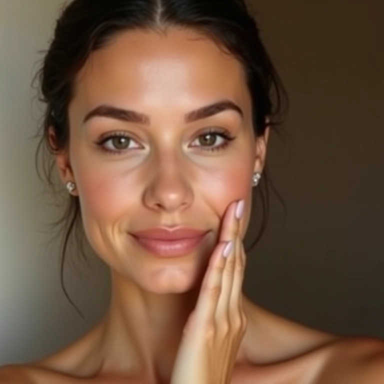 Corretivo para contorno definindo os traços do rosto.