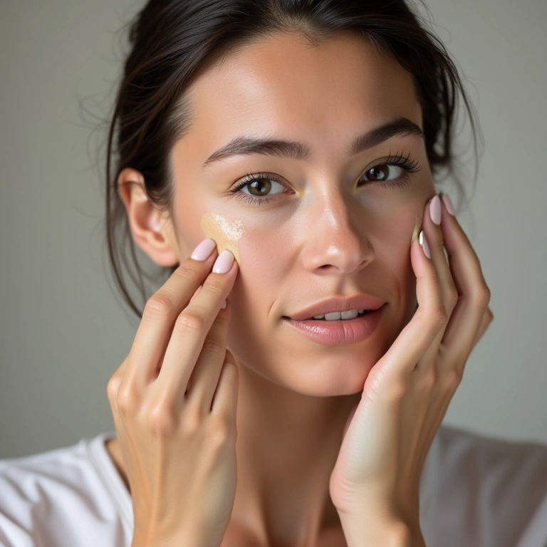 Corretivo para suavizar cicatrizes, pele uniforme.