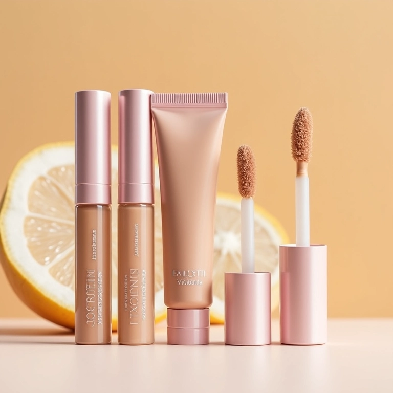 Corretivos com ingredientes benéficos para a pele.