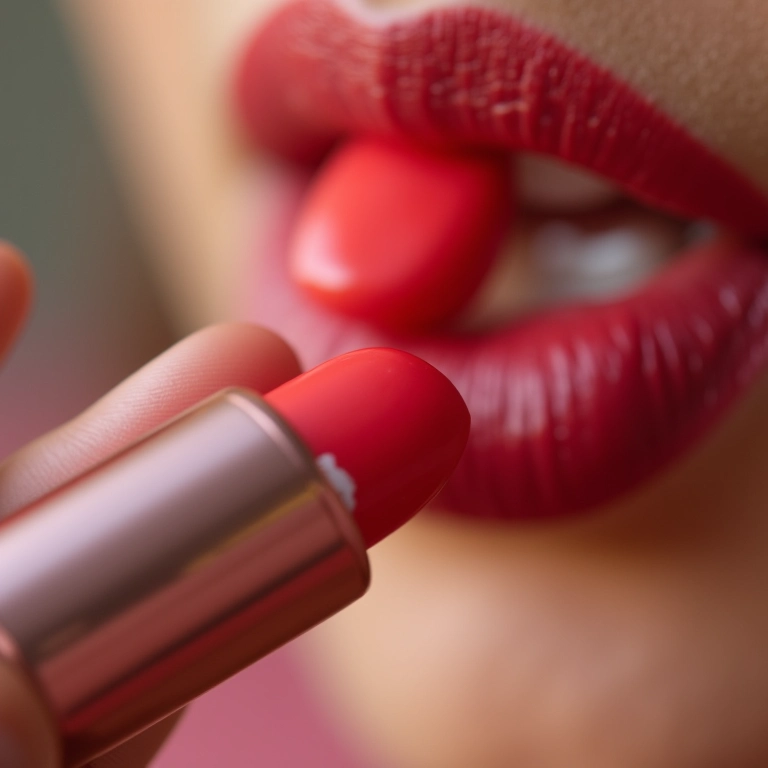 Criando hidratante labial com diluidor de maquiagem.