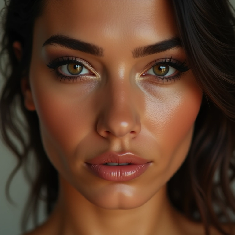 Delineado esfumado nos olhos.