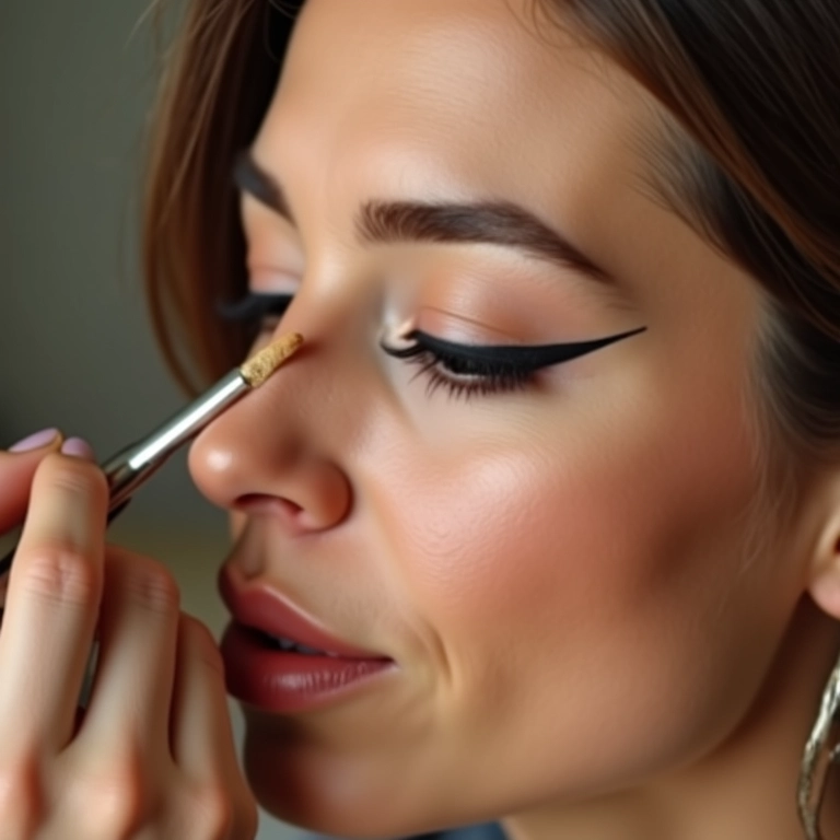Delineado gatinho perfeito para realçar o formato dos olhos.
