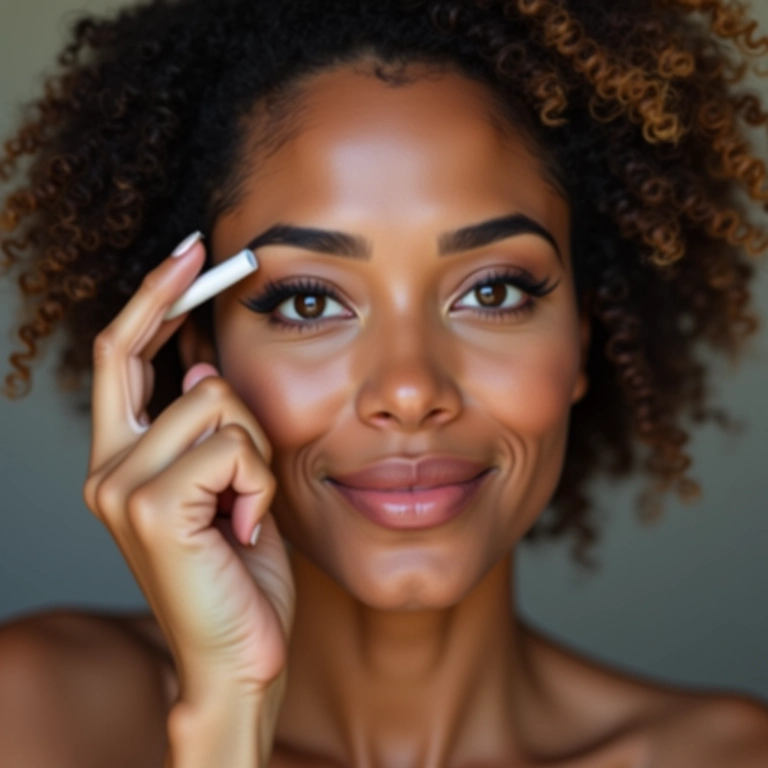 Delineador em gel sendo revitalizado com diluidor.