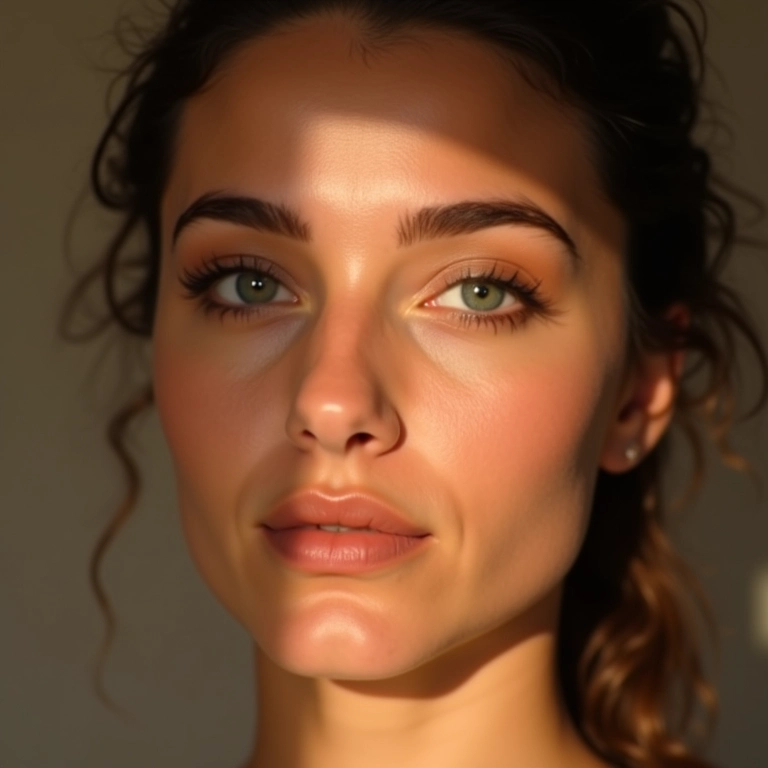 Destaque dos olhos com a técnica de contorno invertido.