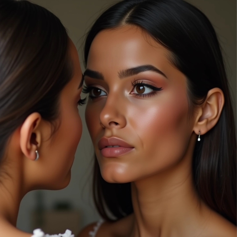 Dicas extras para iniciantes no contorno de rosto triangular.