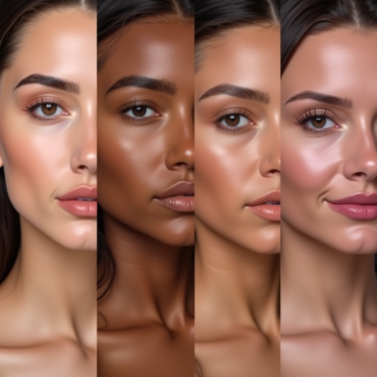 Diferença entre bronzer, contorno e blush.