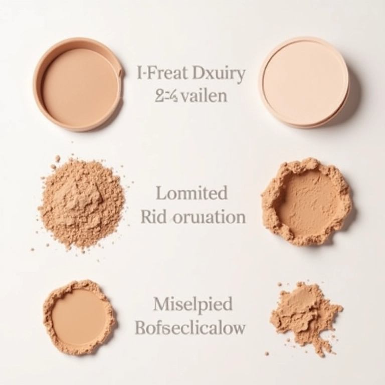 Diferenças entre pó compacto, pó solto e base em pó.