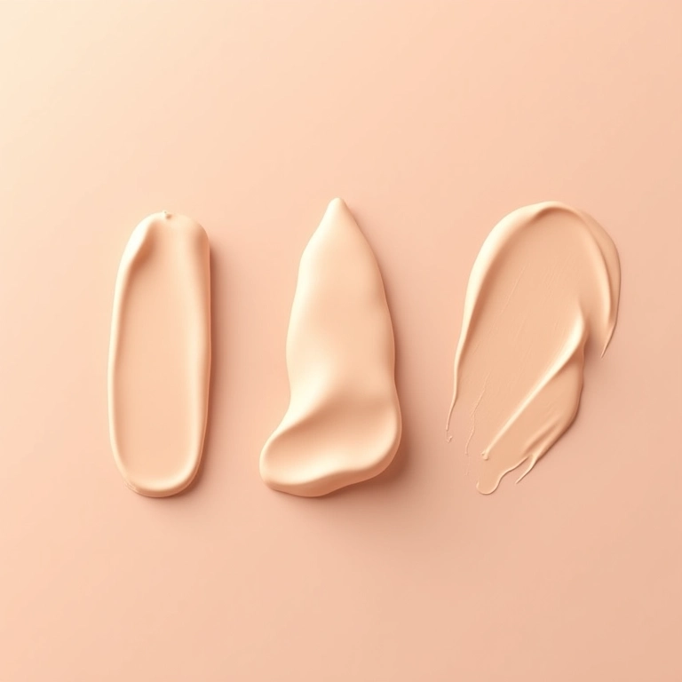 Diferentes texturas de corretivo mais claro.