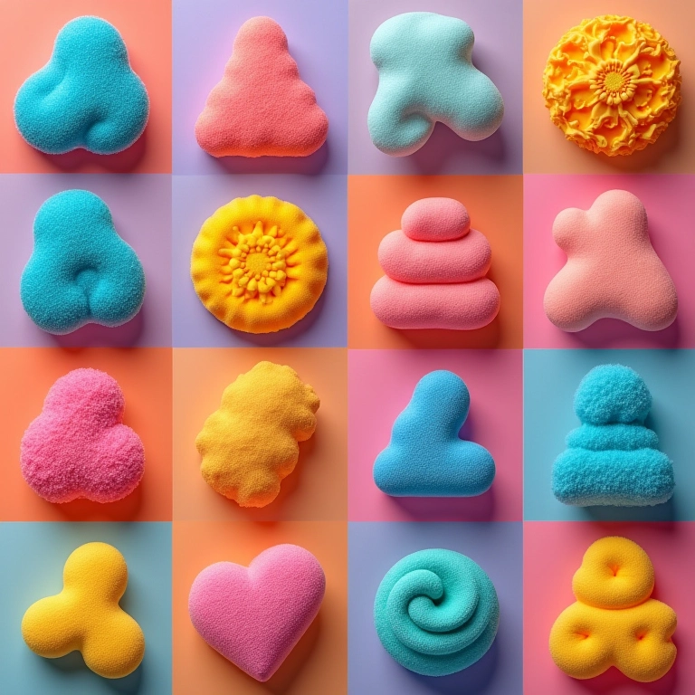 Diversidade de modelos de esponja elétrica no mercado.