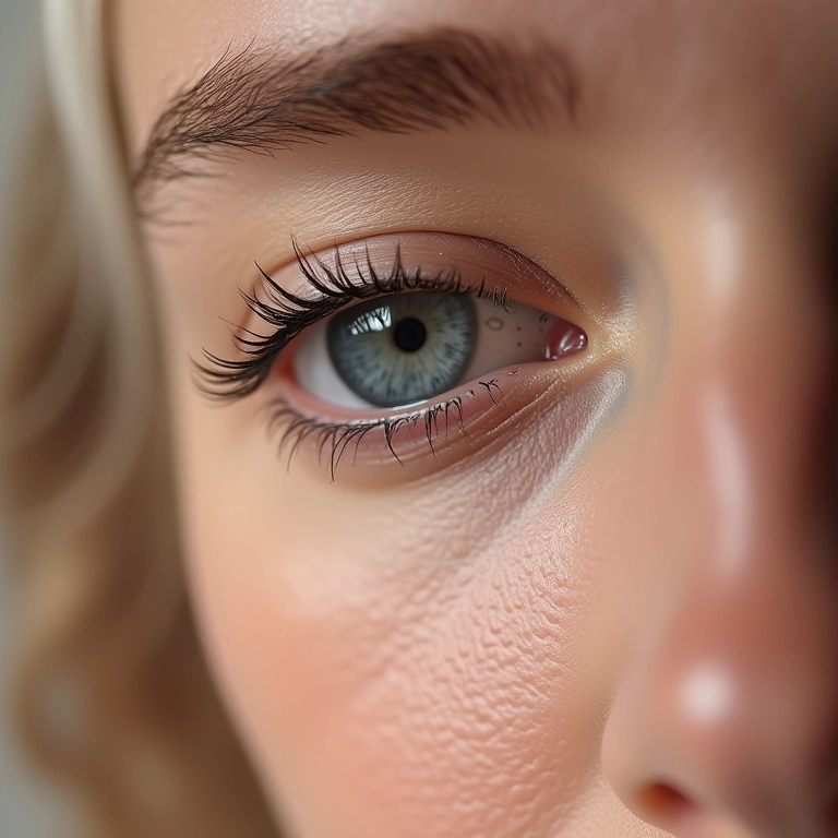 Dupla imbatível: delineador branco e máscara de cílios.