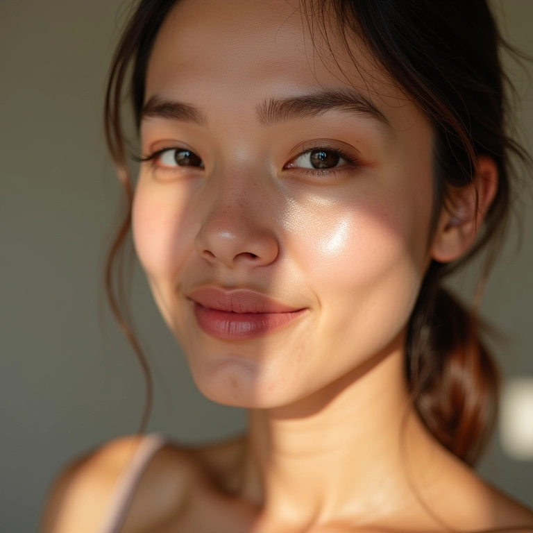 Efeito blur do pó translúcido para disfarçar imperfeições.