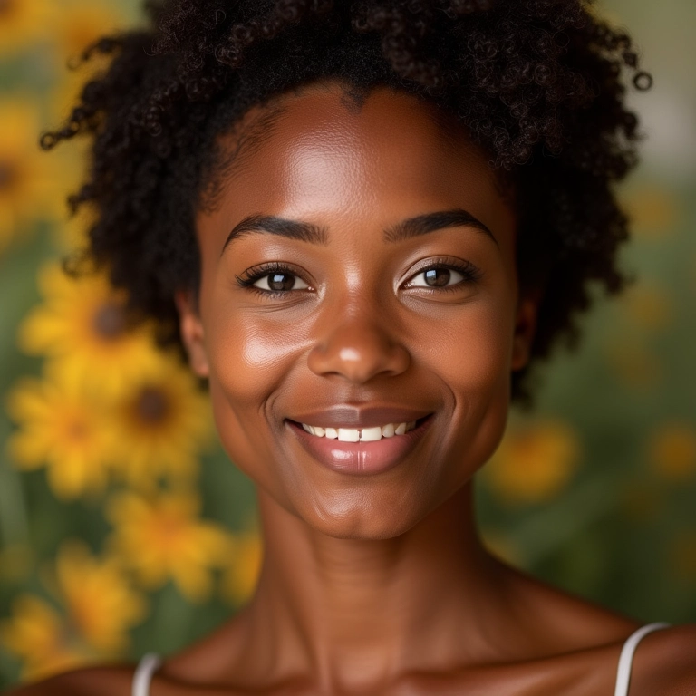 Efeito glow natural na pele após o uso do primer.