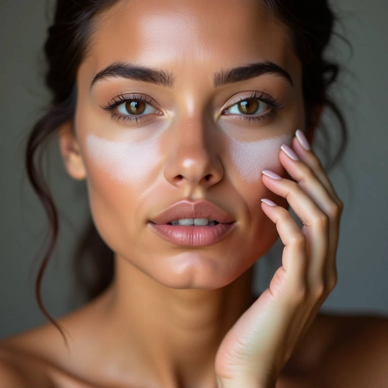 Efeito natural com pó de sílica.