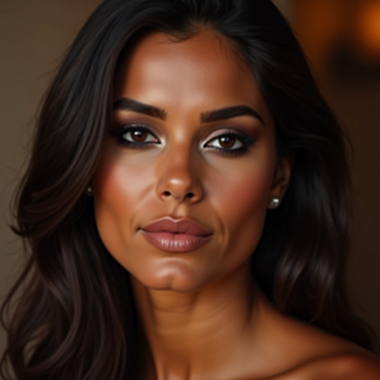 Esfumado clássico e elegante para a maquiagem de ano novo.