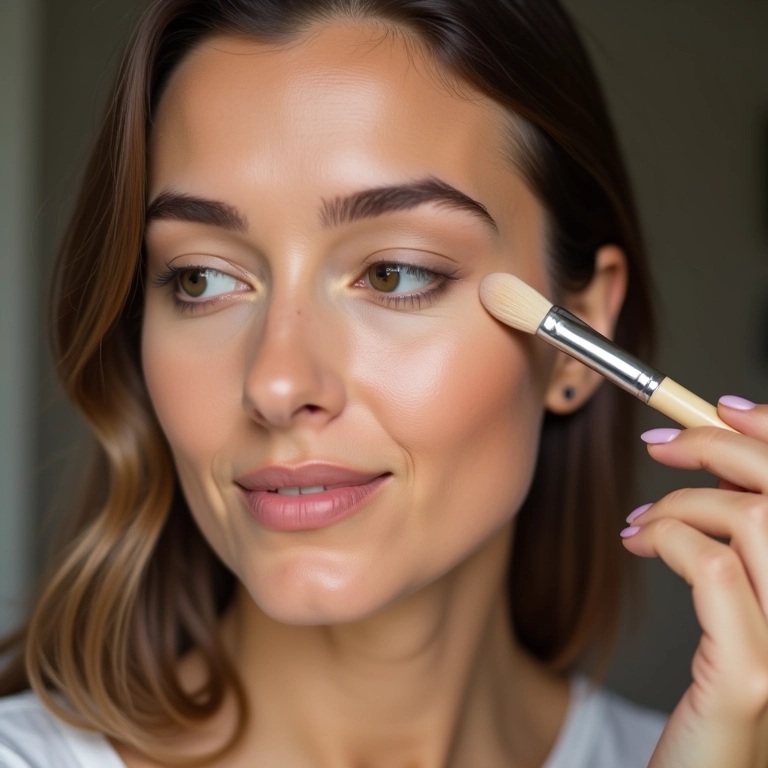 Esfumando o contorno para um acabamento natural.