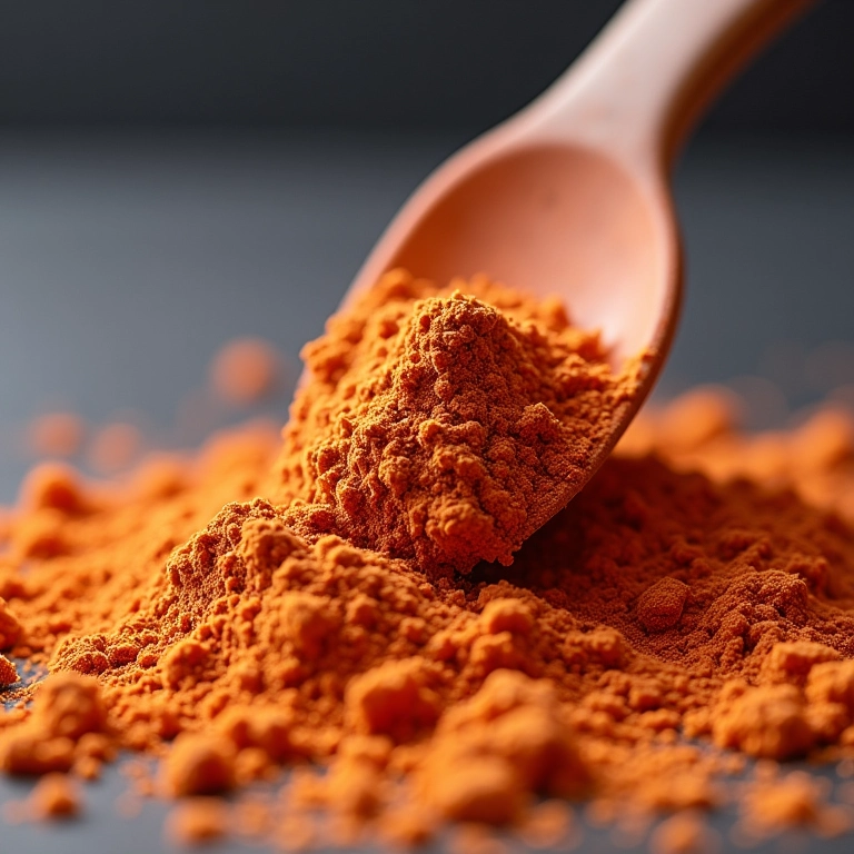 Esmagando os pedaços do pó compacto quebrado.