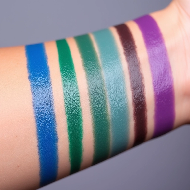 Experimente diferentes cores de delineador gatinho.