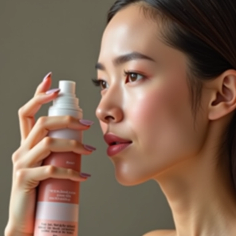 Fixador de maquiagem: o toque final.