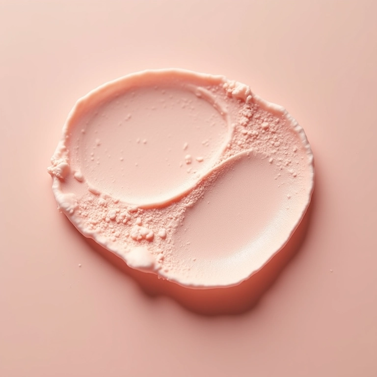 Fórmula hidratante de pó solto com ácido hialurônico.