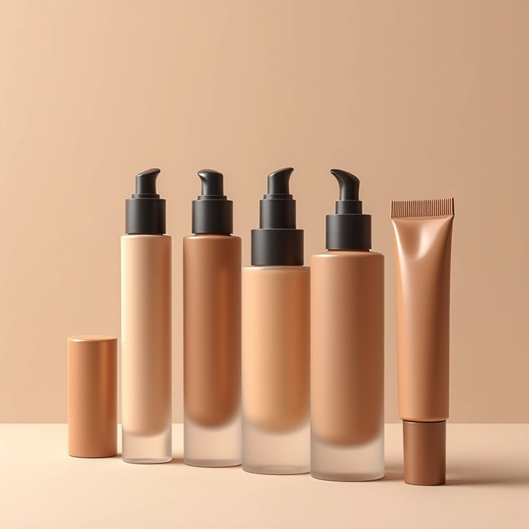 Frascos de base com diferentes níveis de cobertura.