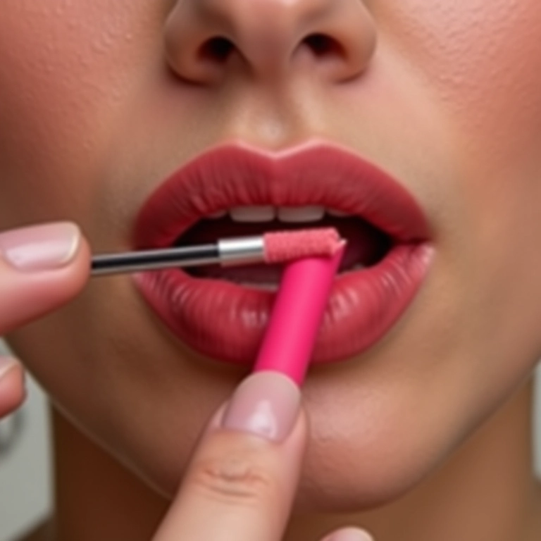 Gloss labial e batom: a combinação perfeita.