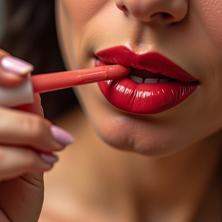 Gloss labial transparente anos 90: brilho e jovialidade.