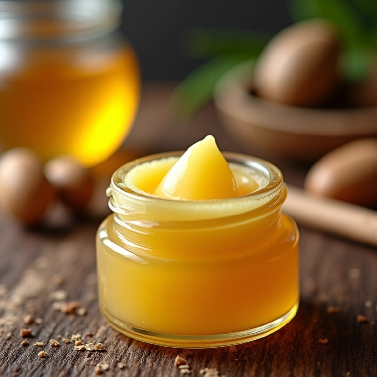 Hidratante labial caseiro com mel e azeite.