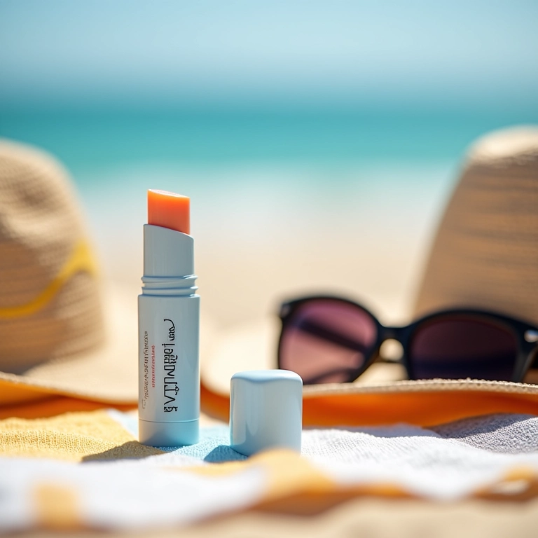 Hidratante labial com FPS.