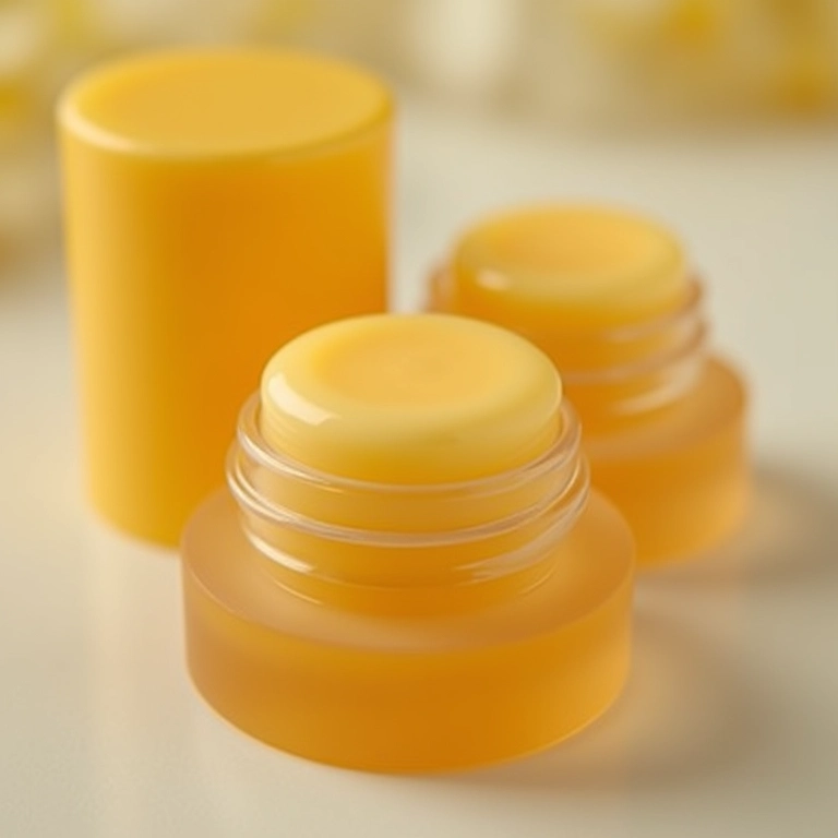 Hidratante labial com vitamina E.