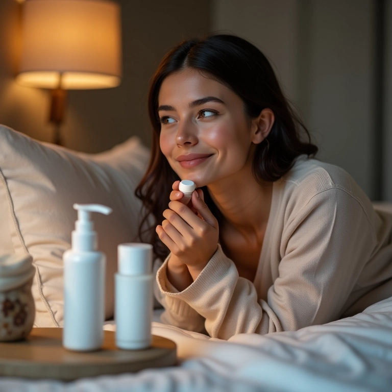 Hidratante labial noturno.