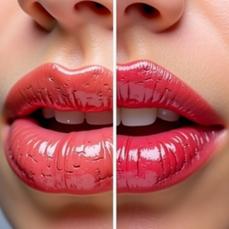 Hidratante labial para lábios rachados.