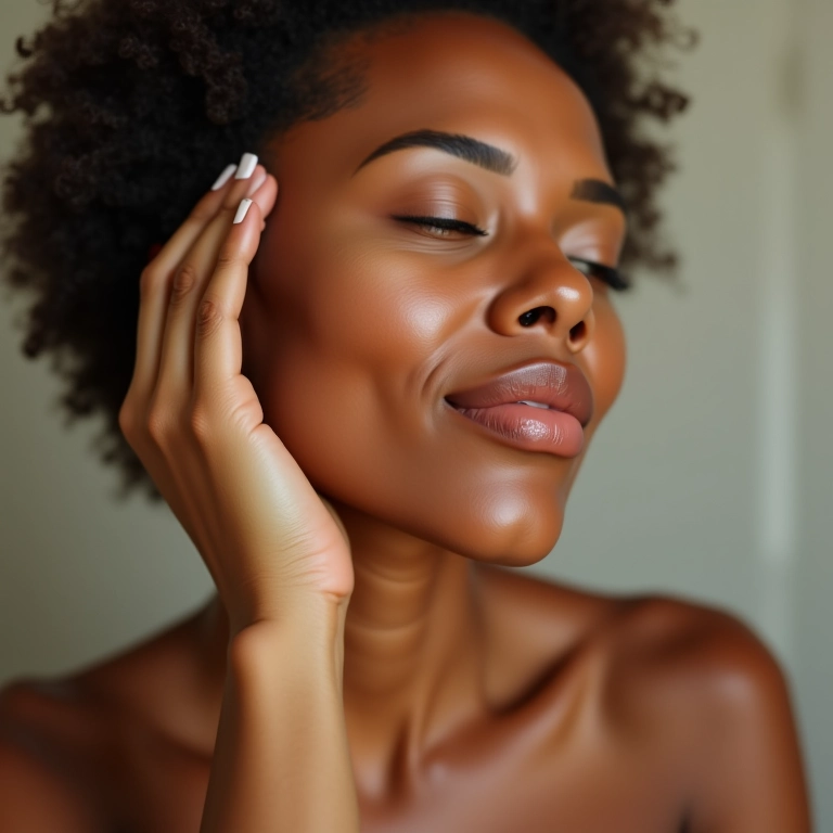 Iluminador cremoso para pele seca.