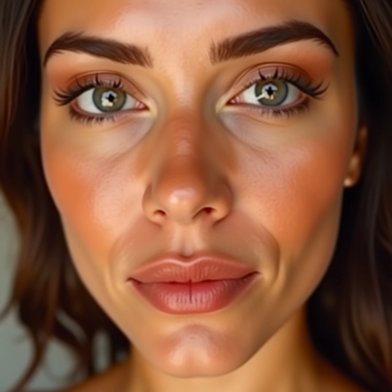 Iluminador para realçar bronzer e contorno.