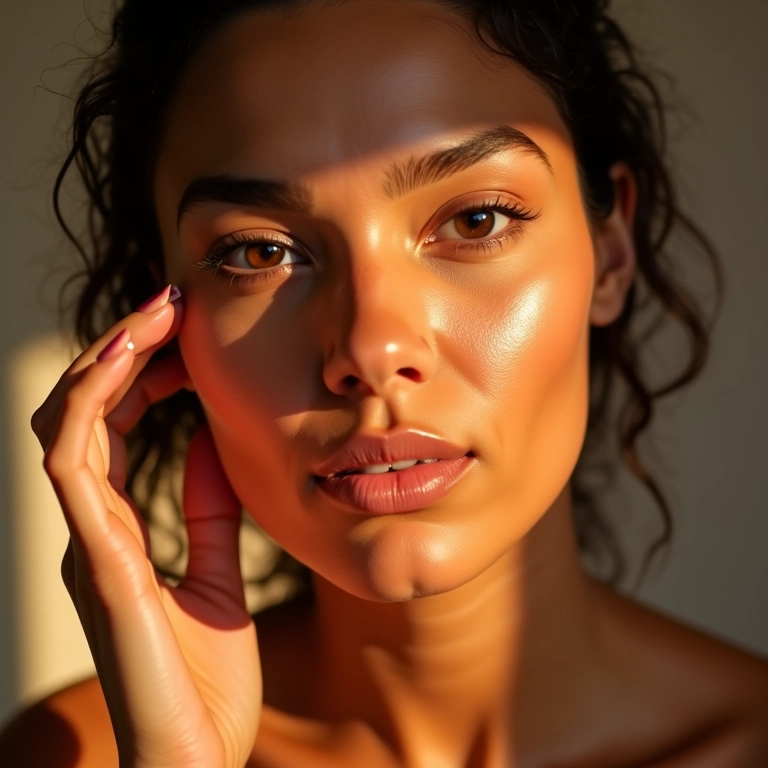 Iluminador para um brilho radiante na pele.