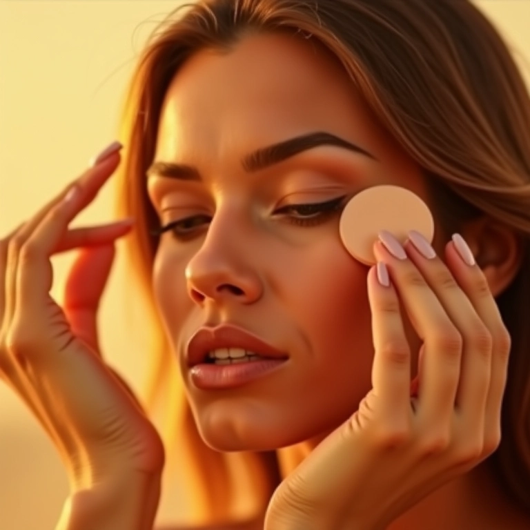 Iluminando a pele com corretivo com esponjinha.