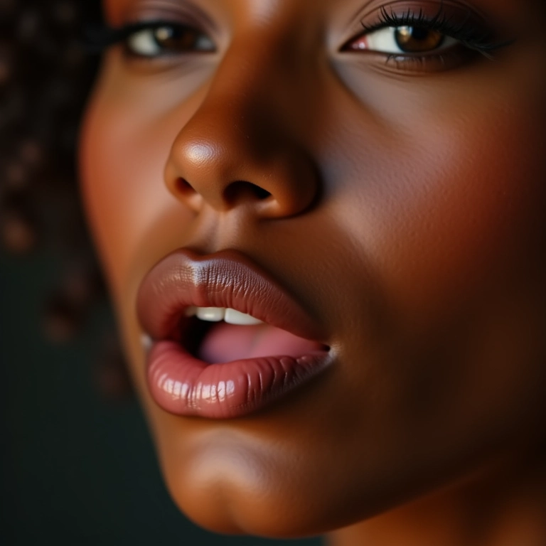 Iluminando o arco do cupido para realçar os lábios.