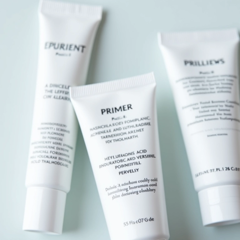 Ingredientes em primers para fechar poros.