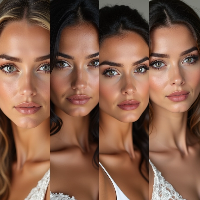 Inspirações e tendências de maquiagem para casamento noturno.